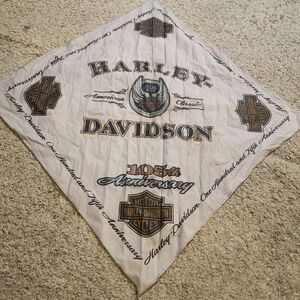 Harley-Davidson Cream and Black Anniversary Bandana